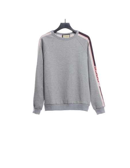 Gucci Classic Double Sided Webbing Sweatshirt,Gucci Sweatshirt,Sweatshirt,APPAREL