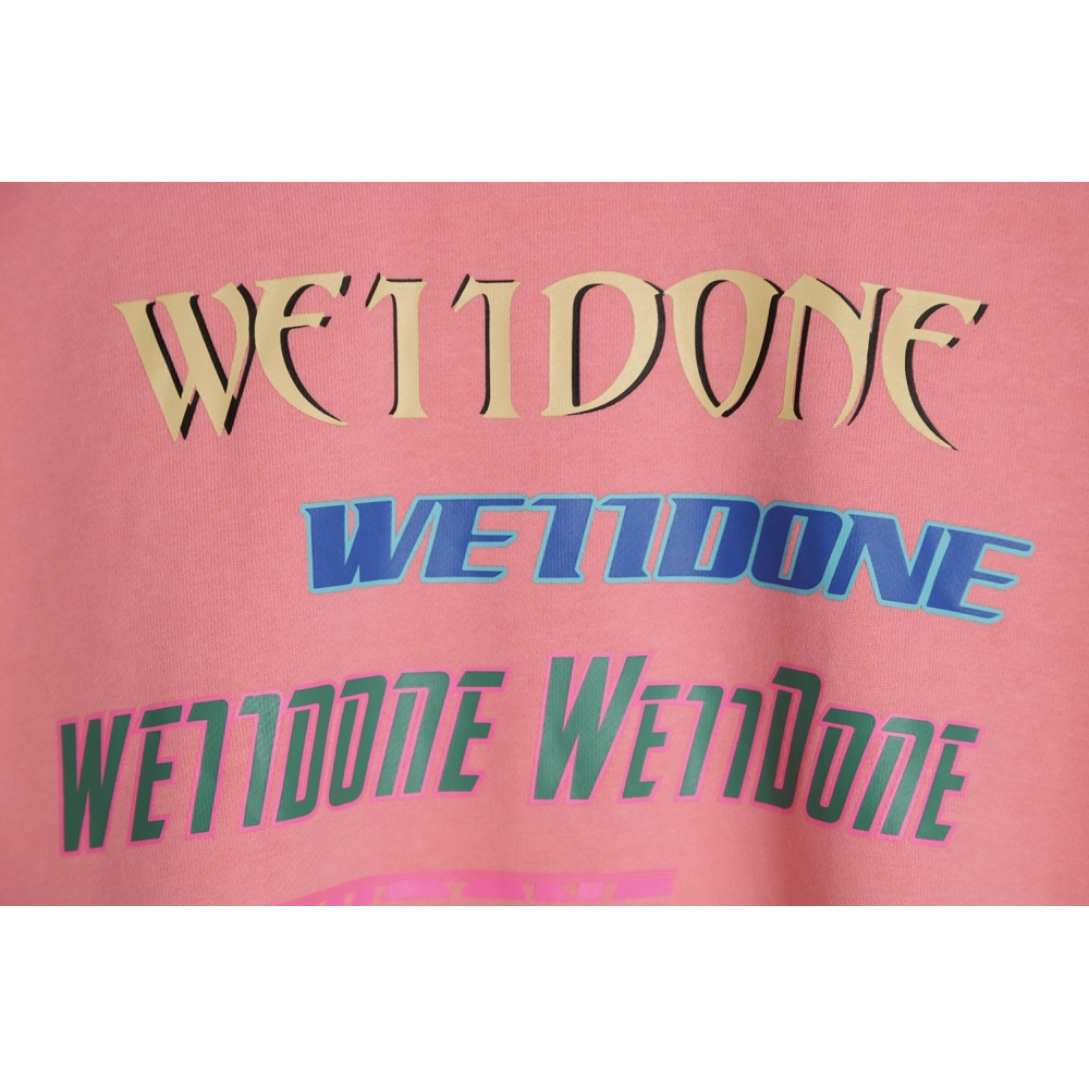 WE11 DONE 22FW Neon Barrage Crew Neck Sweatshirt,We11done Sweatshirt,Sweatshirt,APPAREL