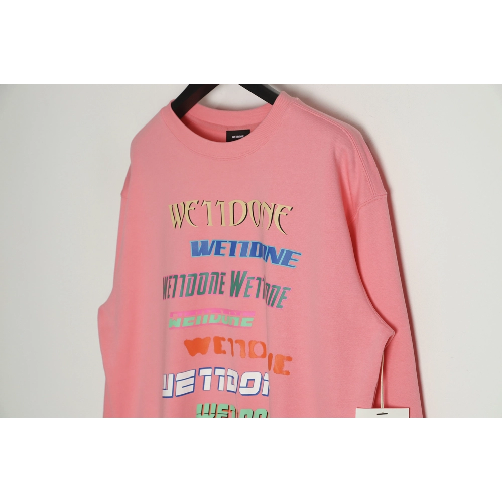 WE11 DONE 22FW Neon Barrage Crew Neck Sweatshirt,We11done Sweatshirt,Sweatshirt,APPAREL