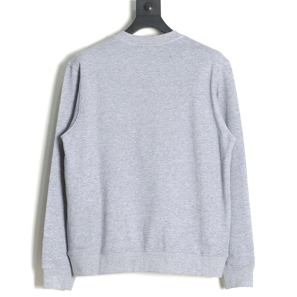 Prada classic embroidered logo crew neck sweatshirt,Prada Sweatshirt,Sweatshirt,APPAREL