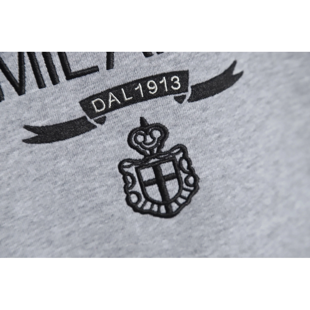 Prada classic embroidered logo crew neck sweatshirt,Prada Sweatshirt,Sweatshirt,APPAREL