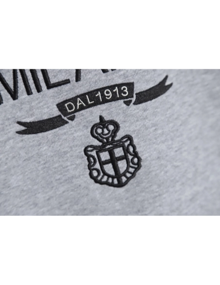 Prada classic embroidered logo crew neck sweatshirt,Prada Sweatshirt,Sweatshirt,APPAREL