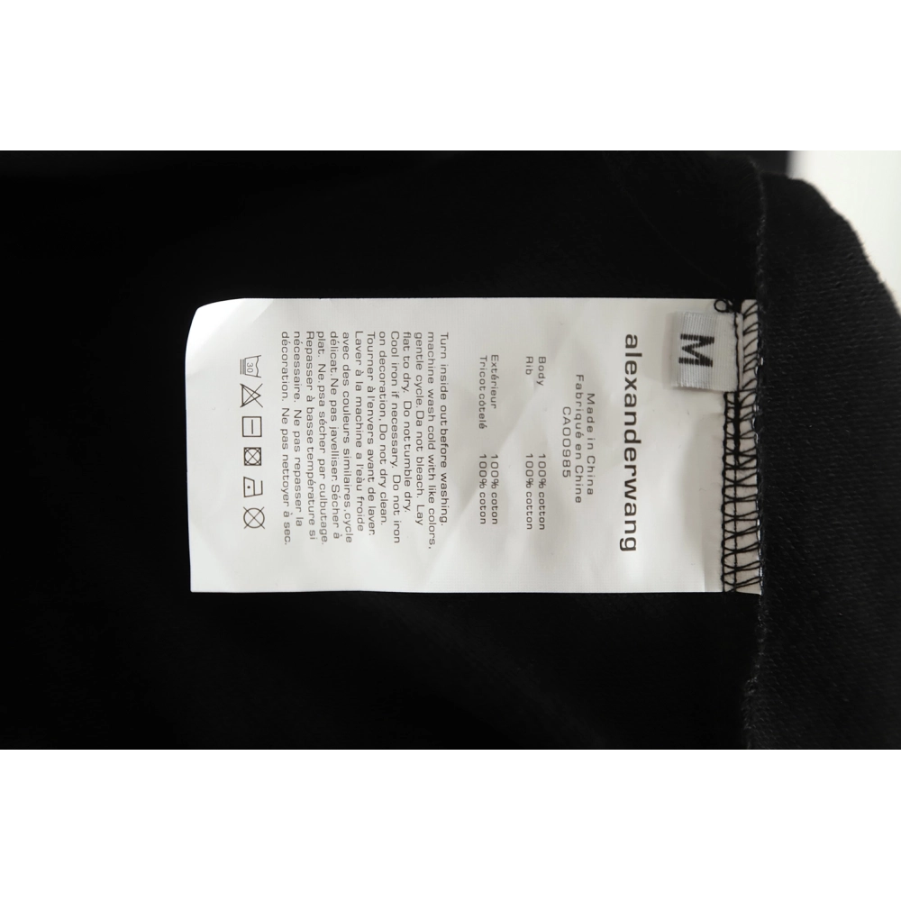 Alexander Wang 22FW Twisted Letters Crewneck Sweatshirt TSK1,Alexander Wang Sweatshirt,Sweatshirt,APPAREL