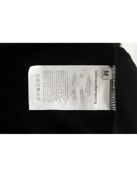 Alexander Wang 22FW Twisted Letters Crewneck Sweatshirt TSK1,Alexander Wang Sweatshirt,Sweatshirt,APPAREL