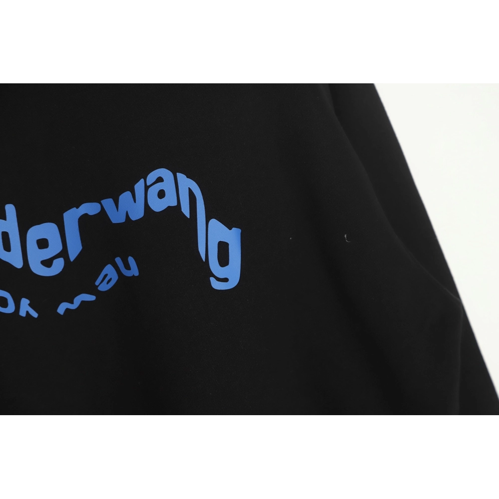 Alexander Wang 22FW Twisted Letters Crewneck Sweatshirt TSK1,Alexander Wang Sweatshirt,Sweatshirt,APPAREL