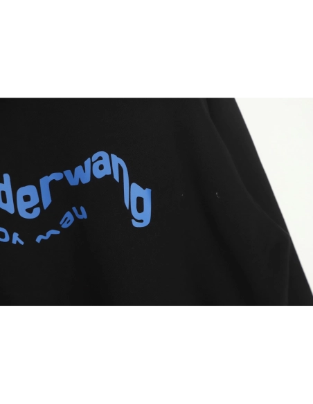 Alexander Wang 22FW Twisted Letters Crewneck Sweatshirt TSK1,Alexander Wang Sweatshirt,Sweatshirt,APPAREL