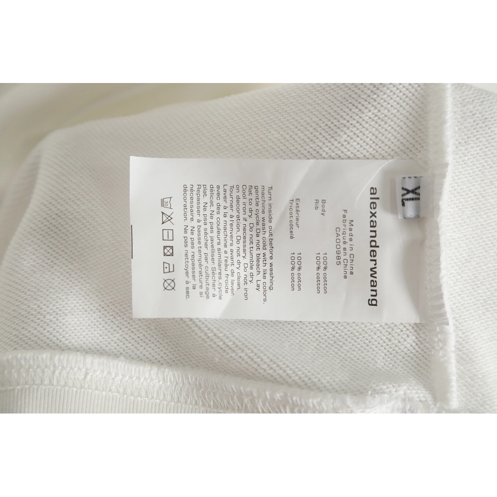 Alexander Wang 22FW Twisted Letters Crewneck Sweatshirt,Alexander Wang Sweatshirt,Sweatshirt,APPAREL