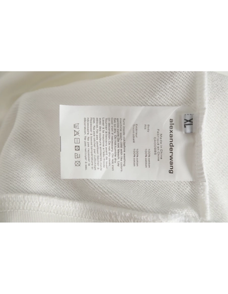 Alexander Wang 22FW Twisted Letters Crewneck Sweatshirt,Alexander Wang Sweatshirt,Sweatshirt,APPAREL