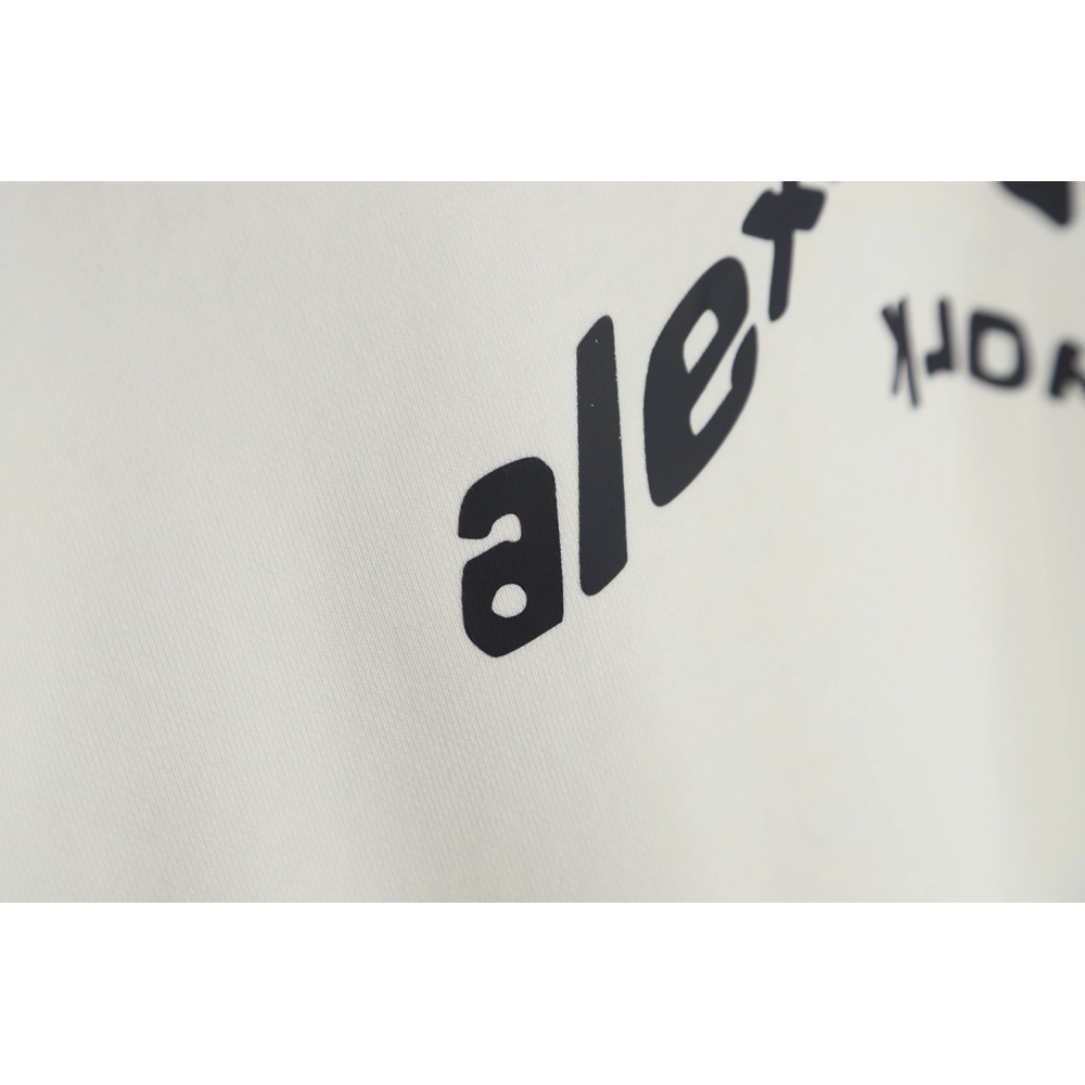 Alexander Wang 22FW Twisted Letters Crewneck Sweatshirt,Alexander Wang Sweatshirt,Sweatshirt,APPAREL