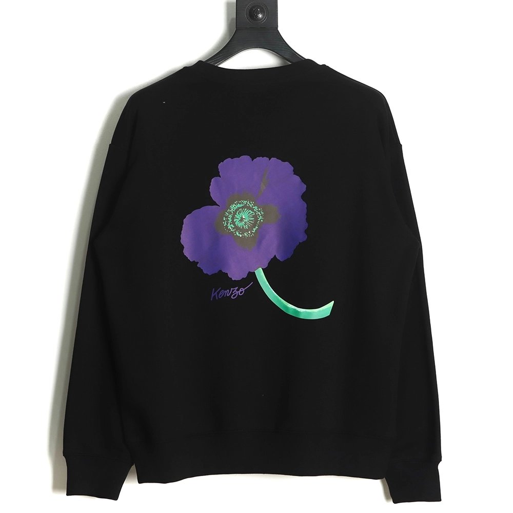 Kenzo 22FW begonia print crew neck sweatshirt TSK1,Kenzo Sweatshirt,Sweatshirt,APPAREL