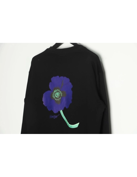 Kenzo 22FW begonia print crew neck sweatshirt TSK1,Kenzo Sweatshirt,Sweatshirt,APPAREL