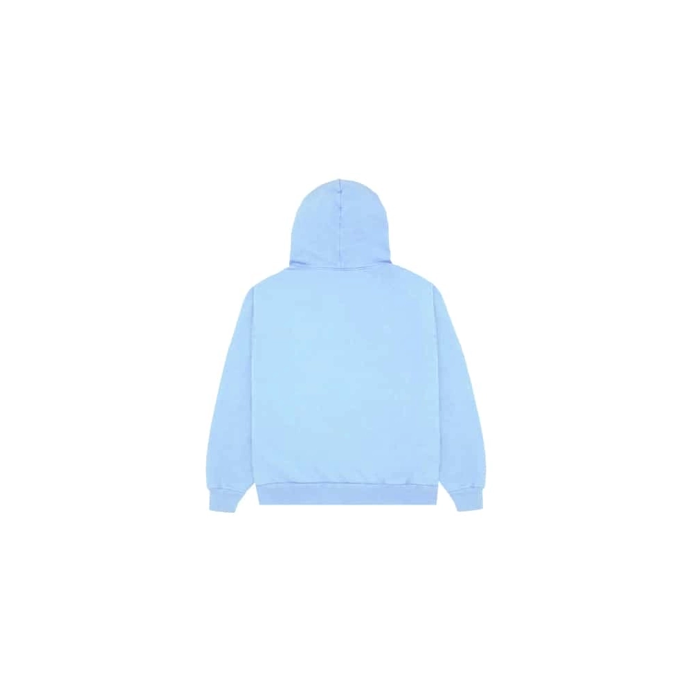 Sky Blue Web Sp5der Hoodie,Sp5der Hoodie,HOODIE,Clothing