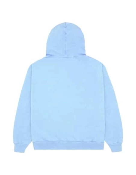 Sky Blue Web Sp5der Hoodie,Sp5der Hoodie,HOODIE,Clothing