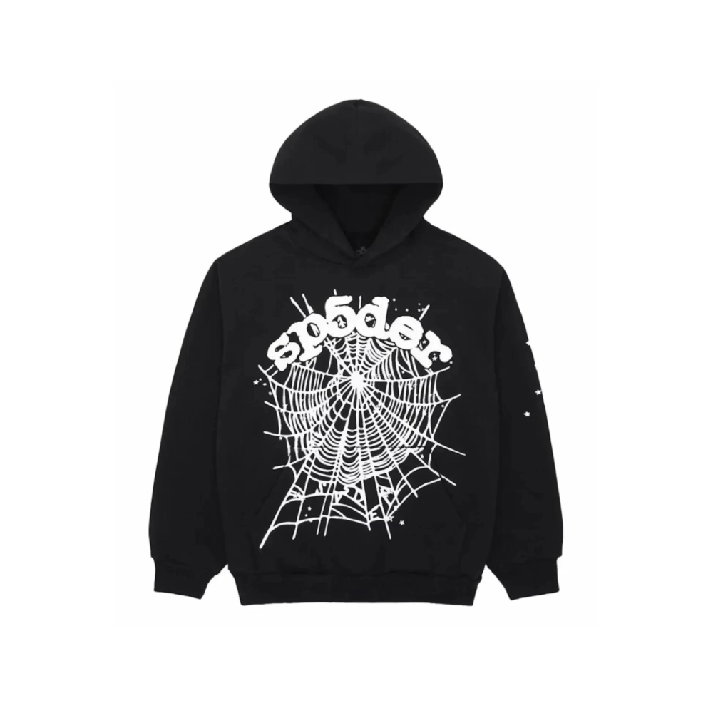 Sp5der OG Web Hoodie Black,Sp5der Hoodie,HOODIE,Clothing