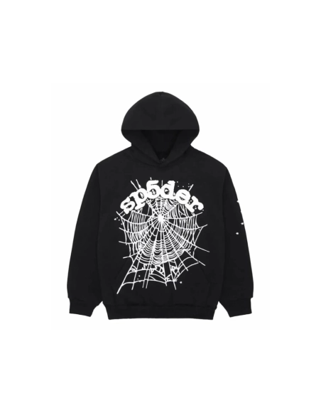 Sp5der OG Web Hoodie Black,Sp5der Hoodie,HOODIE,Clothing