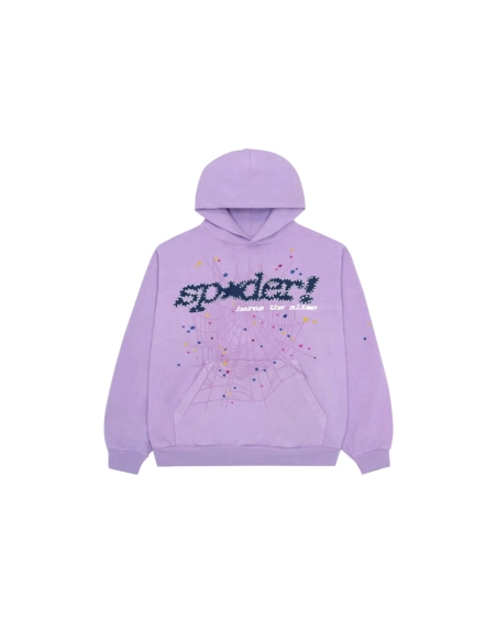 Sp5der Acai Hoodie Purple,Sp5der Hoodie,HOODIE,Clothing