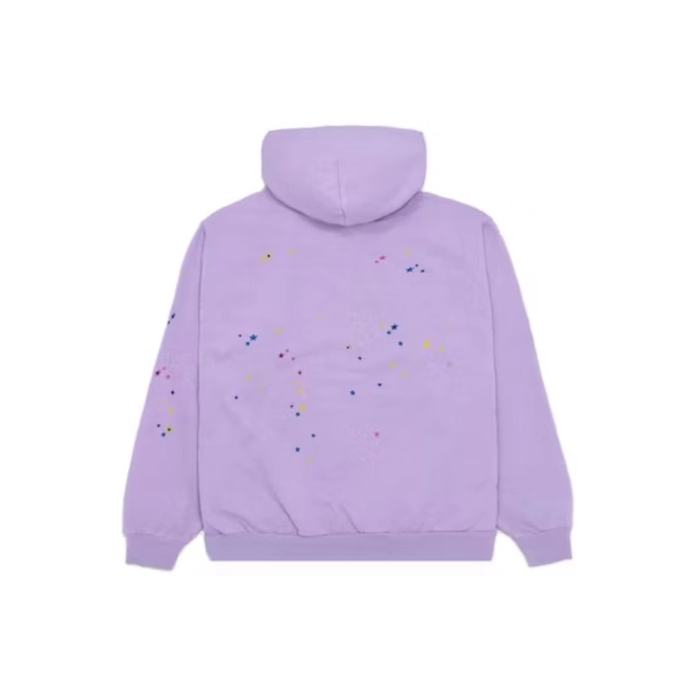 Sp5der Acai Hoodie Purple,Sp5der Hoodie,HOODIE,Clothing