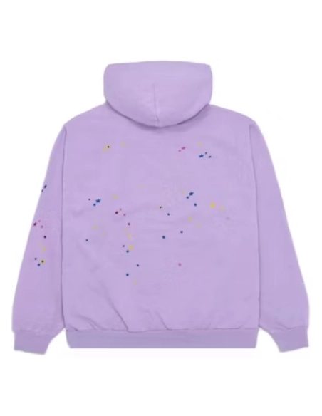 Sp5der Acai Hoodie Purple,Sp5der Hoodie,HOODIE,Clothing