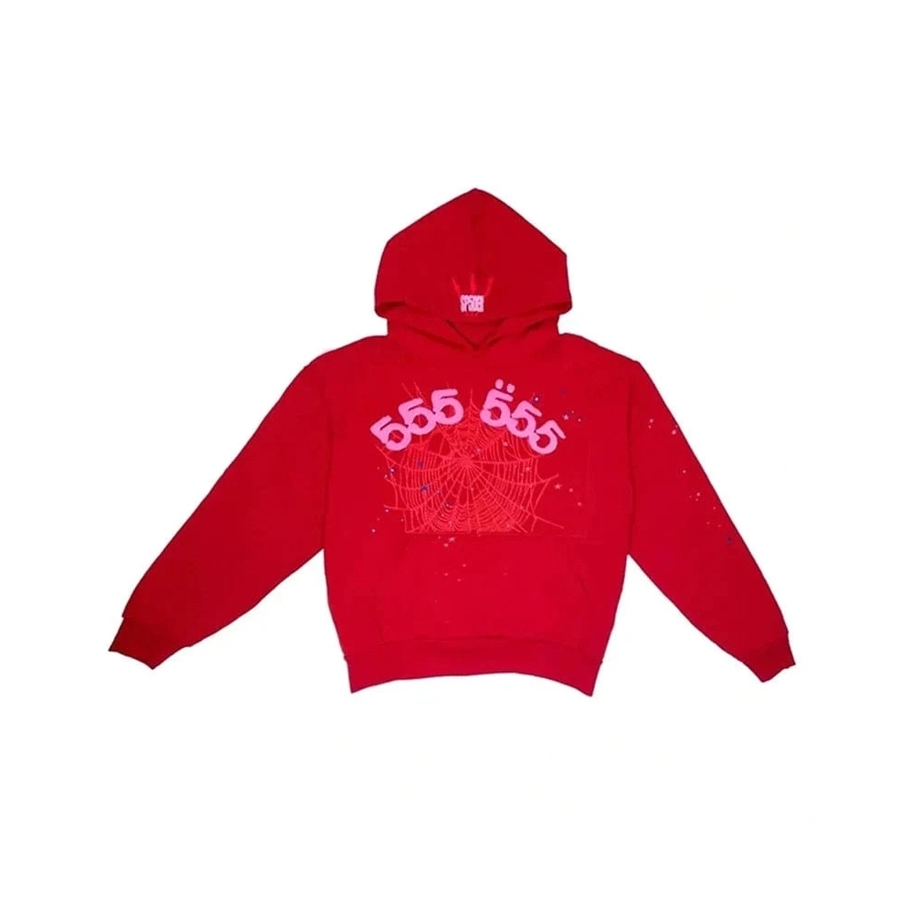 Red Spider Hoodie 555 555,Sp5der Hoodie,HOODIE,Clothing