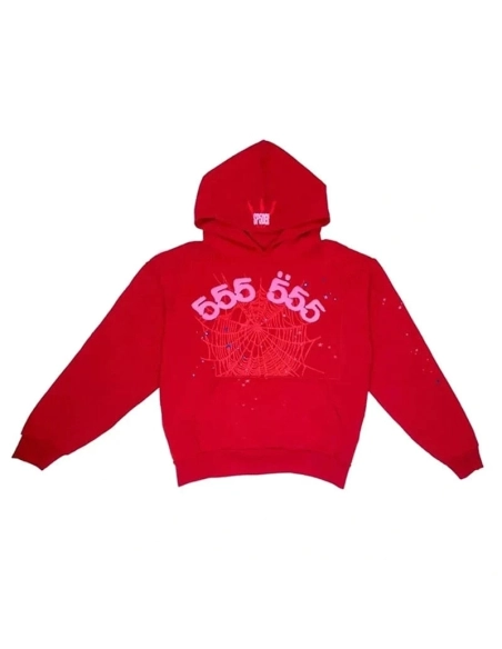 Red Spider Hoodie 555 555,Sp5der Hoodie,HOODIE,Clothing