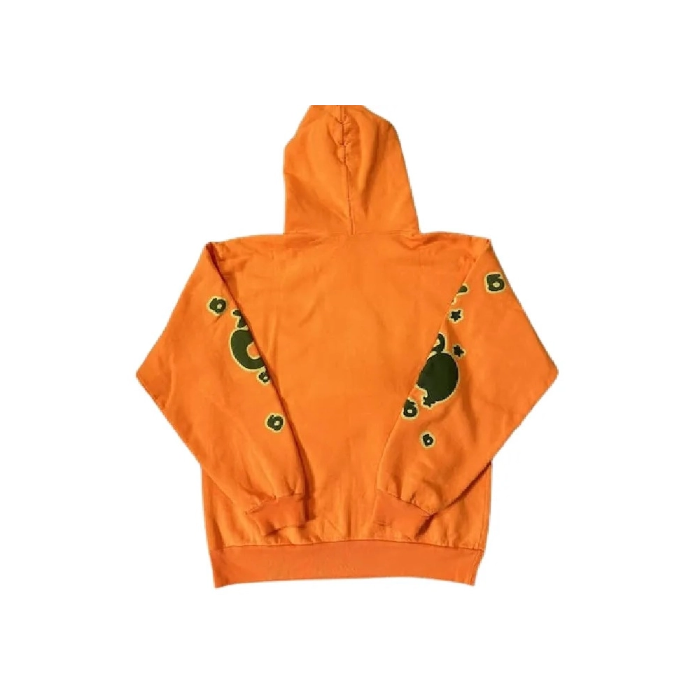 Sp5der Beluga Hoodie Orange,Sp5der Hoodie,HOODIE,Clothing
