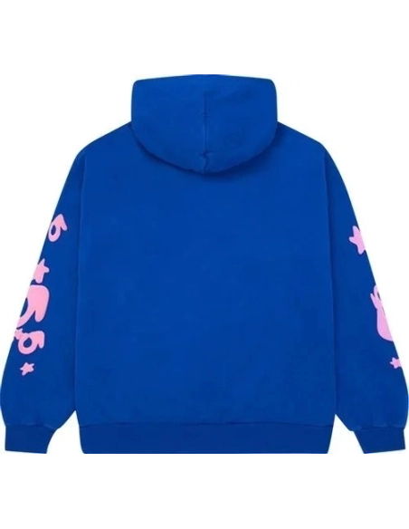Sp5der Beluga Hoodie Blue,Sp5der Hoodie,HOODIE,Clothing