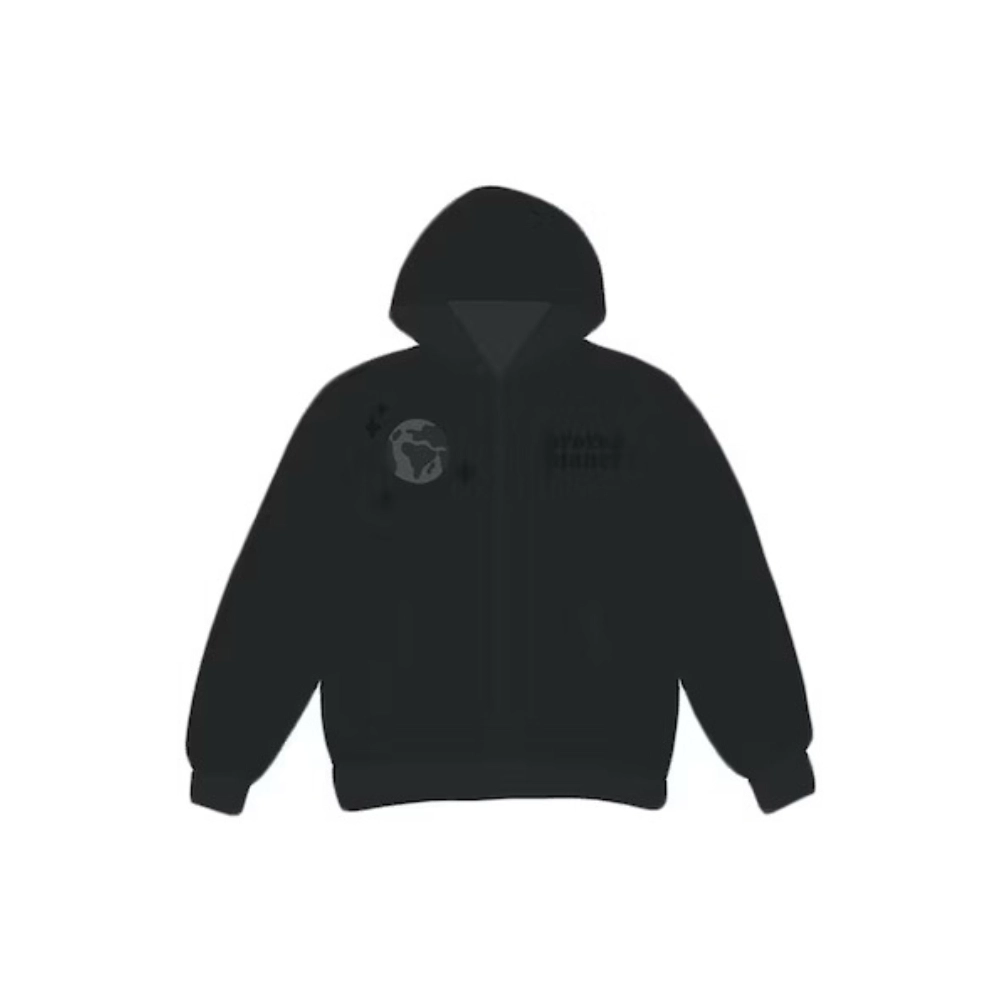 Broken Planet Market Spider Web Zip Up Hoodie Black,Sp5der Hoodie,HOODIE,Clothing