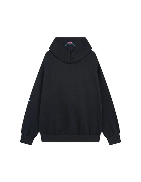 Sp5der 555 555 Black Hoodie,Sp5der Hoodie,HOODIE,Clothing