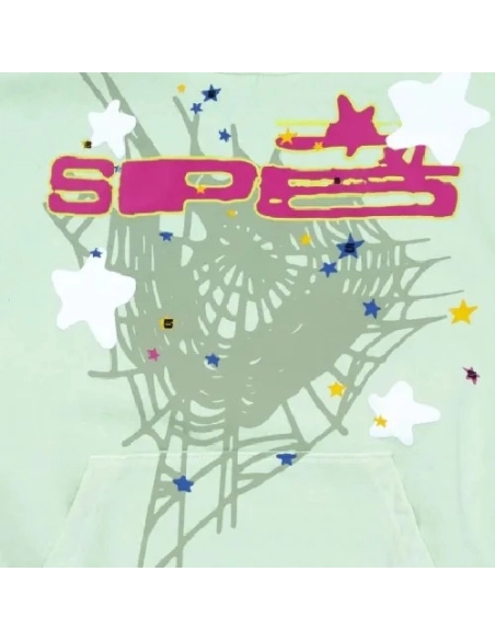 Sp5 Mint Hoodie New Collection,Sp5der Hoodie,HOODIE,Clothing