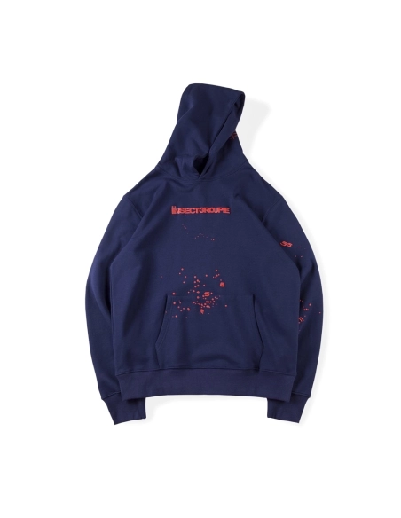 Insectgroupie Blue Spider Hoodie,Sp5der Hoodie,HOODIE,Clothing
