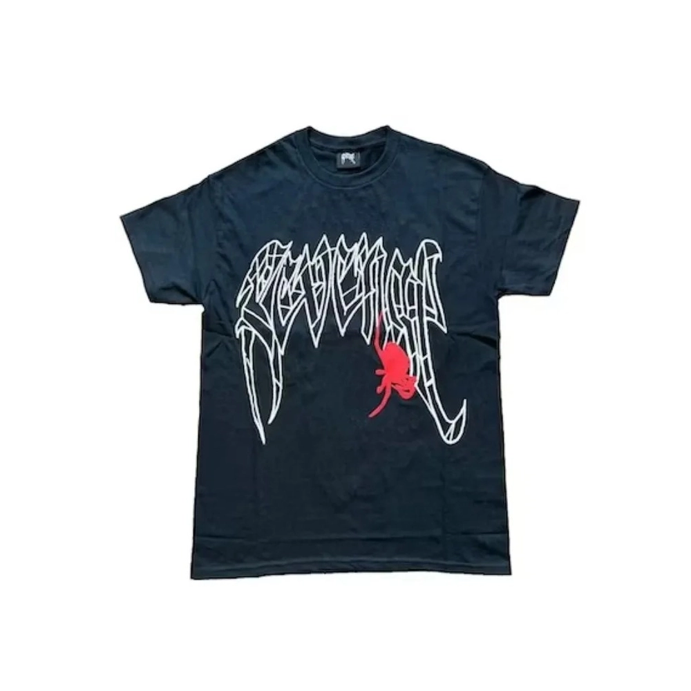 Revenge Spider T-Shirt Black/Red,Sp5der T-shirt,T-SHIRT,Clothing