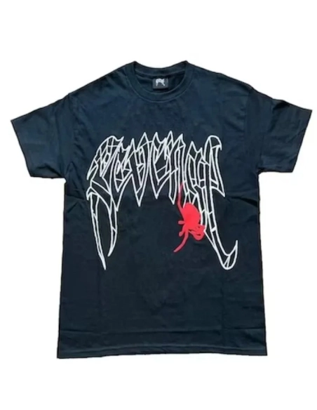 Revenge Spider T-Shirt Black/Red,Sp5der T-shirt,T-SHIRT,Clothing