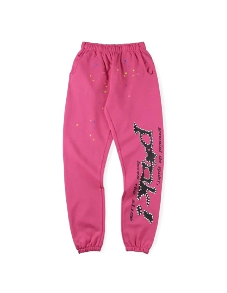 Pink Sp5der Worldwide Tracksuit,Sp5der Tracksuit,SUIT,Clothing
