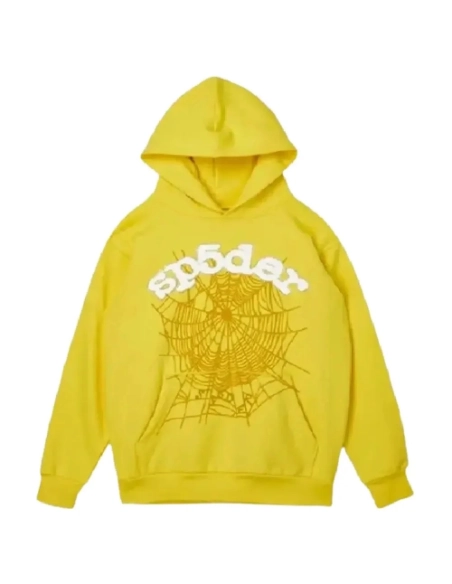 Young Thug Yellow Sp5der Worldwide Tracksuit,Sp5der Tracksuit,SUIT,Clothing