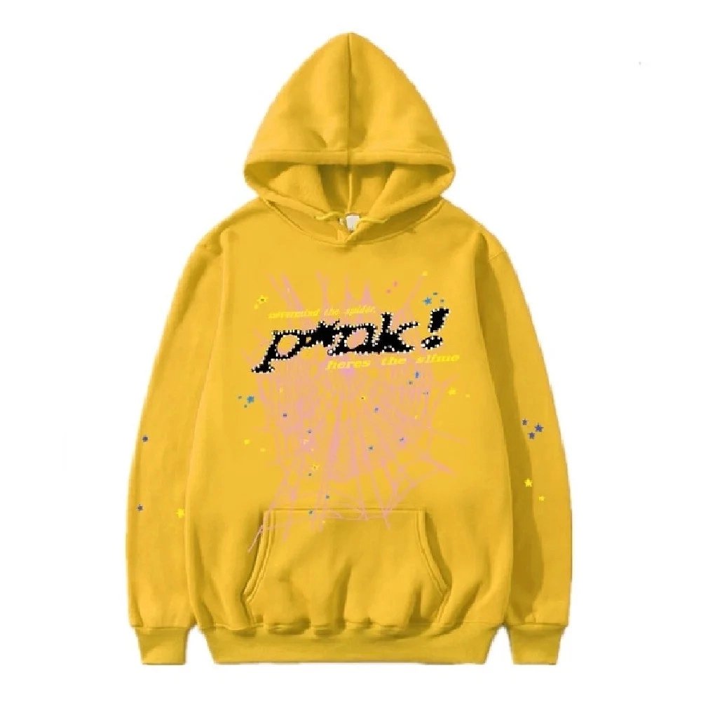 Young Thug Yellow Sp5der 555 Tracksuit,Sp5der Tracksuit,SUIT,Clothing