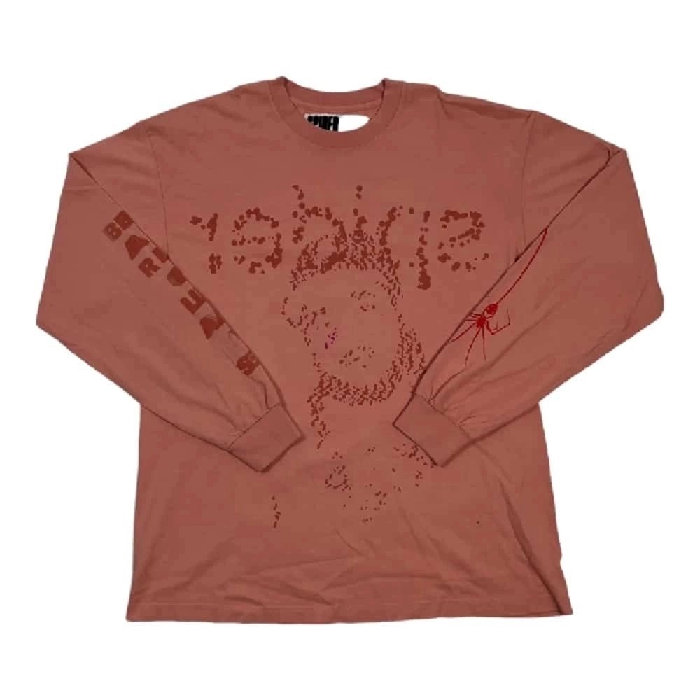Sp5der Worldwide Long Sleeve Pink Pre-owned Sweatshirt,Sp5der,SWEATSHIRT,Clothing