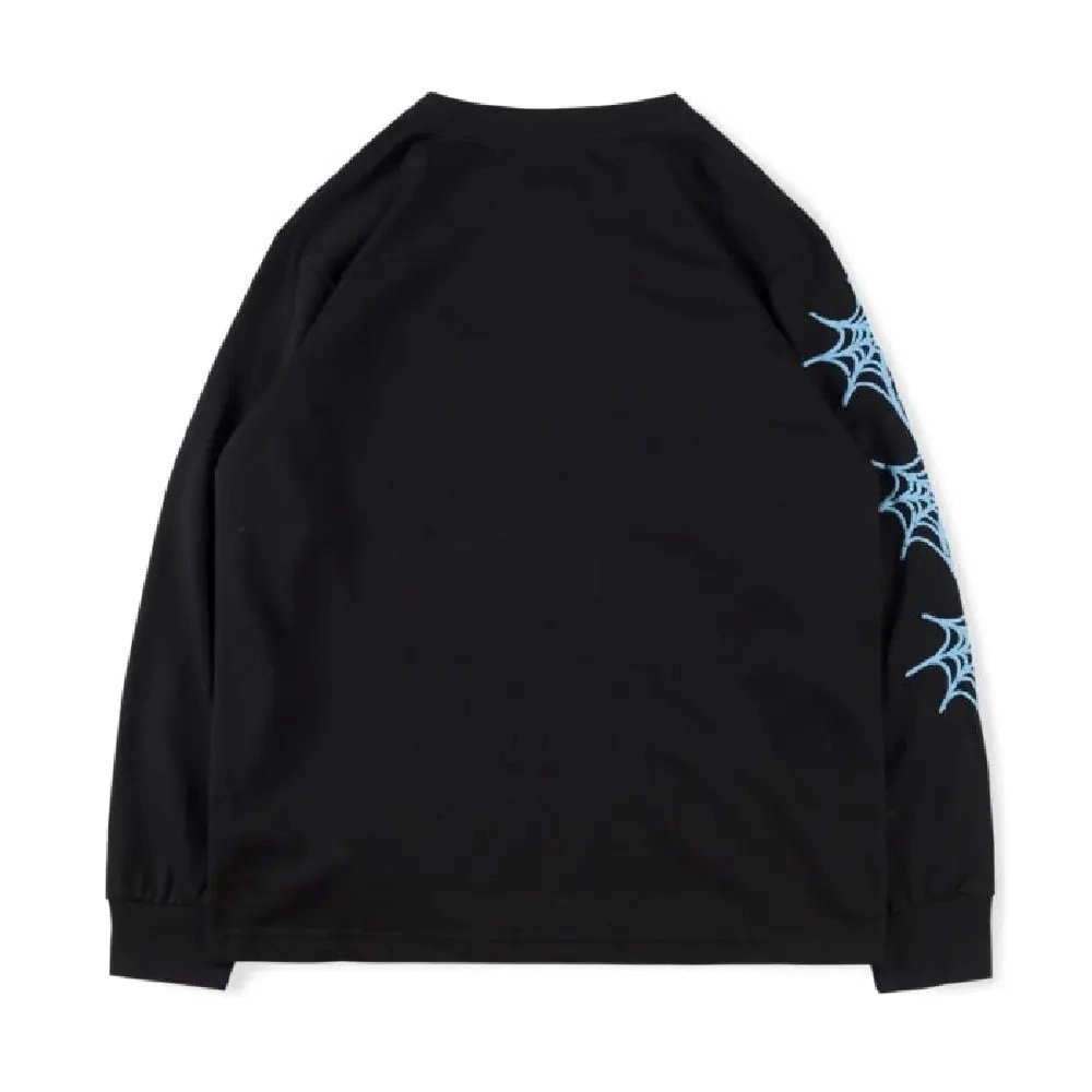 Young Thug Sp5der Juice World 999 Black Crewneck Sweatshirt,Sp5der,SWEATSHIRT,Clothing
