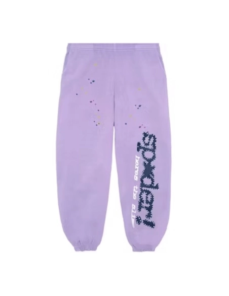 Sp5der Acai Sweatpant Purple,Sp5der Sweatpants,CASUAL PANTS,Clothing