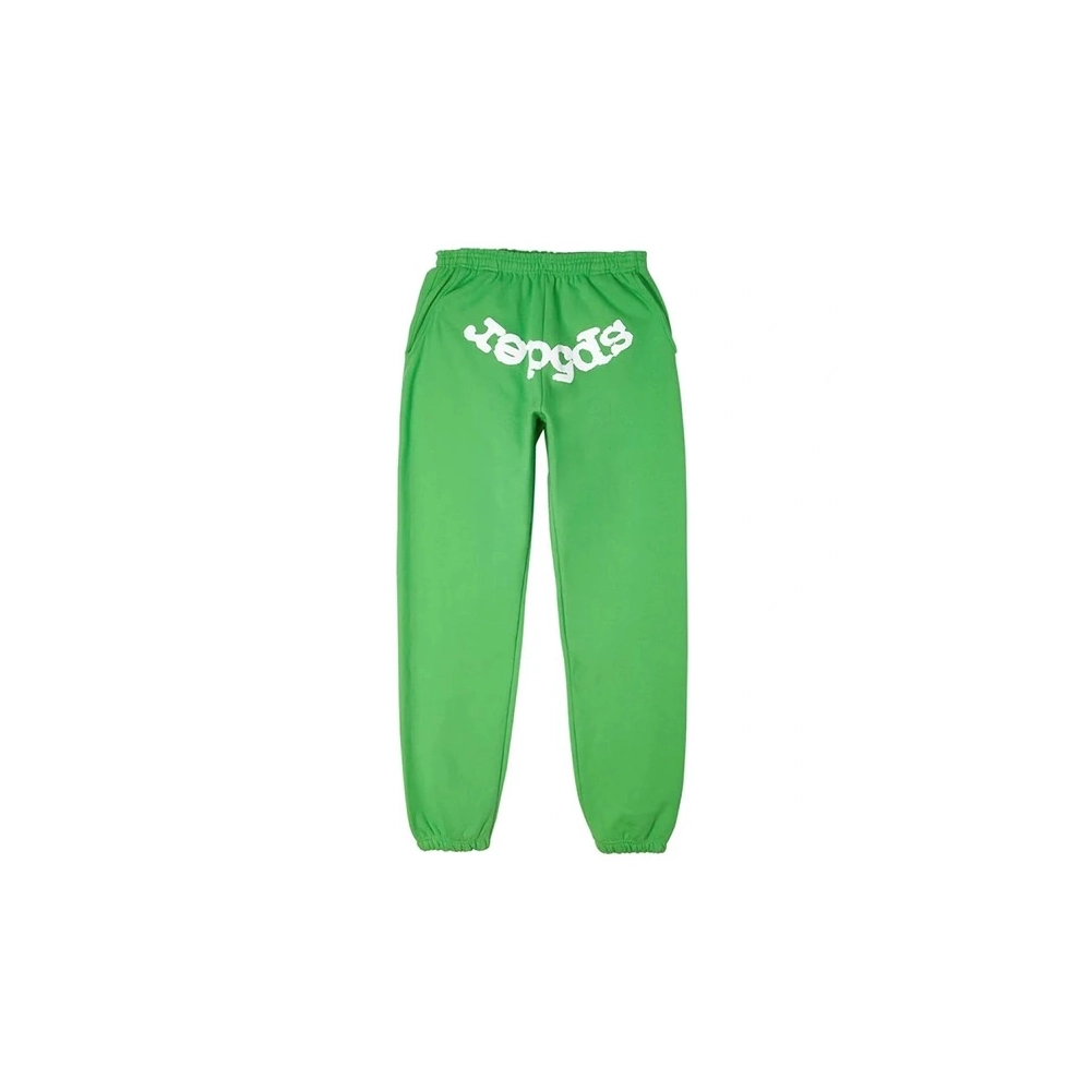 Green Sp5der Sweatpant,Sp5der Sweatpants,CASUAL PANTS,Clothing
