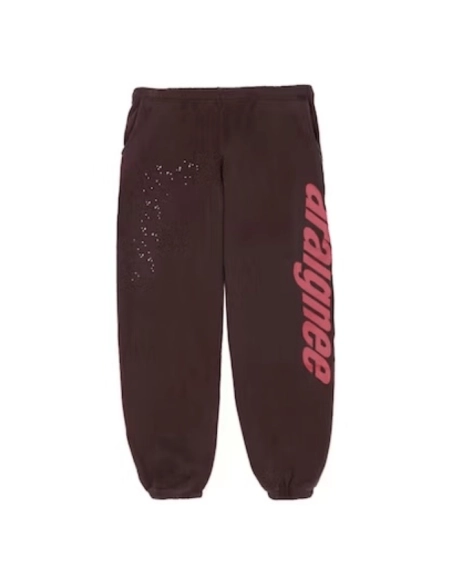 Sp5der Araignee Sweatpants Brown,Sp5der Sweatpants,CASUAL PANTS,Clothing