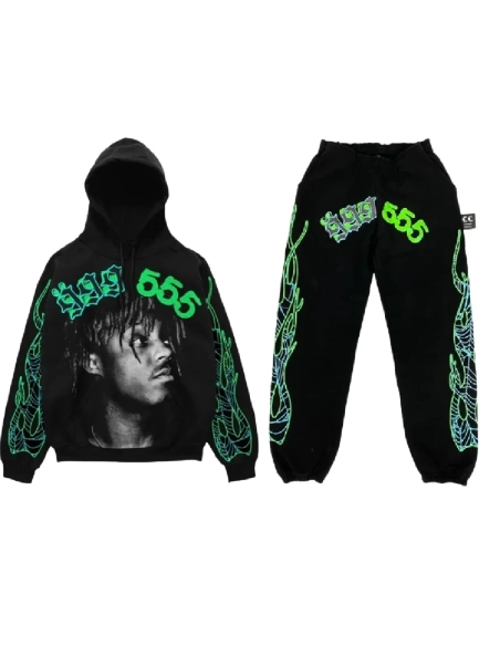 999 Club Black Spider Worldwide Tracksuit,Sp5der Tracksuit,SUIT,Clothing