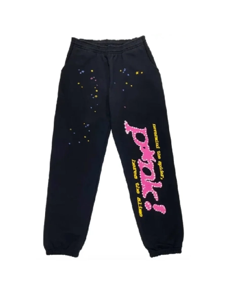 Pink! Young Thug Black Sp5der Tracksuit,Sp5der Tracksuit,SUIT,Clothing