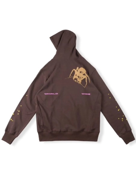 Sp5der Thug Brown Sp5der Hoodie,Sp5der Hoodie,HOODIE,Clothing