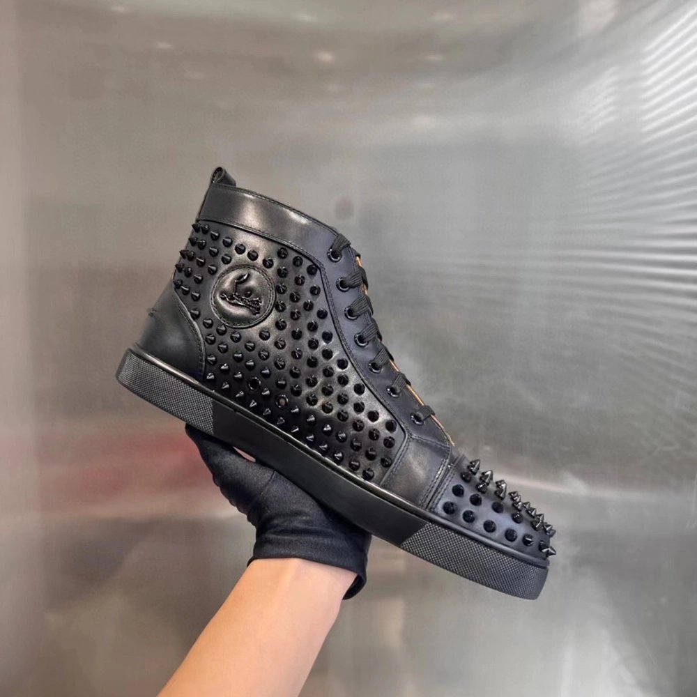 Christian Louboutin Louis Spikes Sneakers Black CL-83B049,Christian Louboutin Sneakers,Other Brand Sneakers