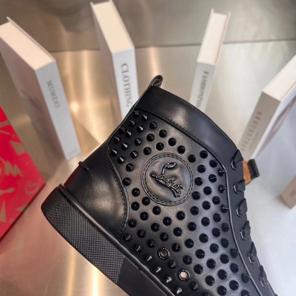 Christian Louboutin Louis Spikes Sneakers Black CL-83B049,Christian Louboutin Sneakers,Other Brand Sneakers