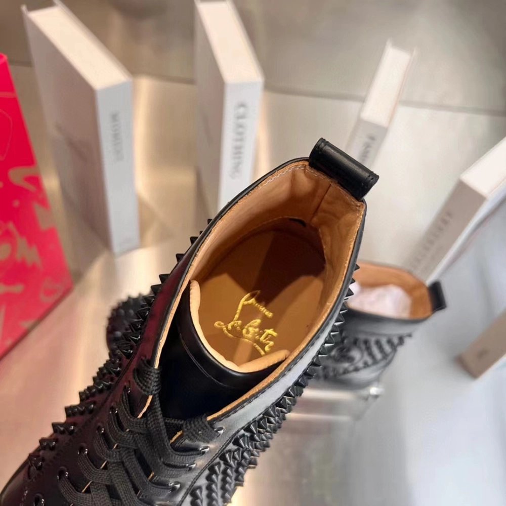 Christian Louboutin Louis Spikes Sneakers Black CL-83B049,Christian Louboutin Sneakers,Other Brand Sneakers