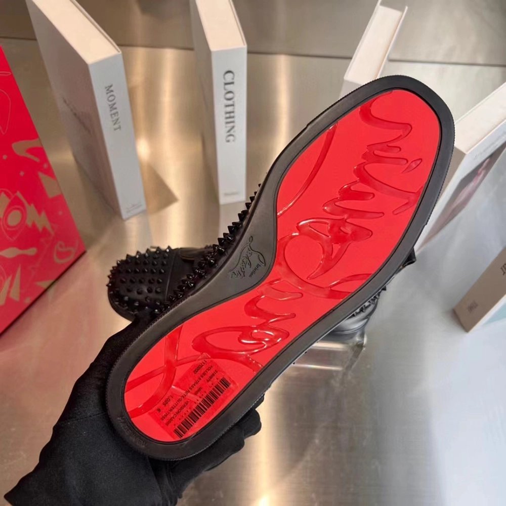 Christian Louboutin Louis Spikes Sneakers Black CL-83B049,Christian Louboutin Sneakers,Other Brand Sneakers