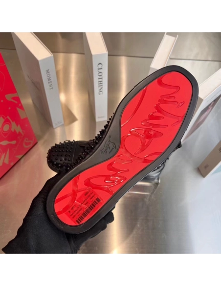 Christian Louboutin Louis Spikes Sneakers Black CL-83B049,Christian Louboutin Sneakers,Other Brand Sneakers