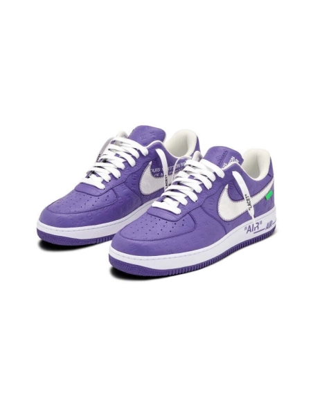 Louis Vuitton x Nike Air Force 1 Low Purple MS1211-100,NIKE AIR FORCE,NIKE SHOES