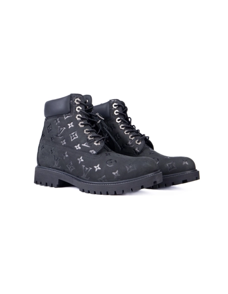 Louis Vuitton x Timberland cobranded Martin boots black 1AD73D,Louis Vuitton Boots,LOUIS VUITTON Sneakers,Other Brand Sneakers